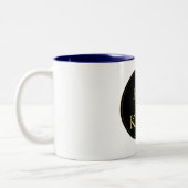 王冠のエンブレム王室の ツートーンマグカップ (左)