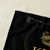 王冠のエンブレム王室の ビーチタオル (インサイチュ)