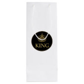 王冠のエンブレム王室の ワインギフトバッグ (裏面)