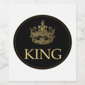 王冠のエンブレム王室の ワインラベル (シングルラベル)