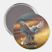 「王冠のクリスタルイーグル」 マグネット (正面/裏面)