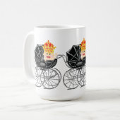 王冠のコーヒー茶マグを持つ王室のなベビー コーヒーマグカップ (正面左)