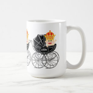 王冠のコーヒー茶マグを持つ王室のなベビー コーヒーマグカップ