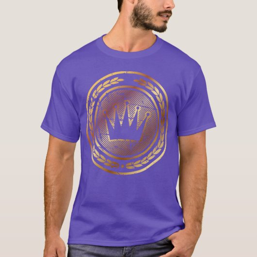 王冠のシンボルが可笑しい Tシャツ (正面)