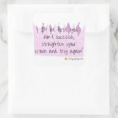 王冠のステッカーを整える スクエアシール (バッグ)