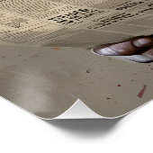 王冠のチャイムロイヤルティ» ポップ・アートの -おもしろいアカラフルート ポスター (コーナー)