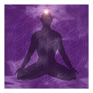 王冠のチャクラSahasrara フォトプリント