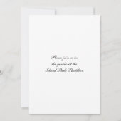 王冠のデザインII -金ゴールド 招待状 (裏面)