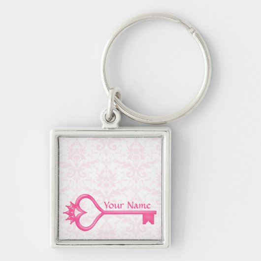 王冠のハートの鍵 キーホルダー (正面)