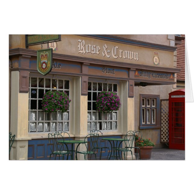 王冠のパブは上がり、 (正面横)