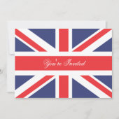 王冠のパーティの招待状を持つロンドンイギリスのコーギー 招待状 (正面)