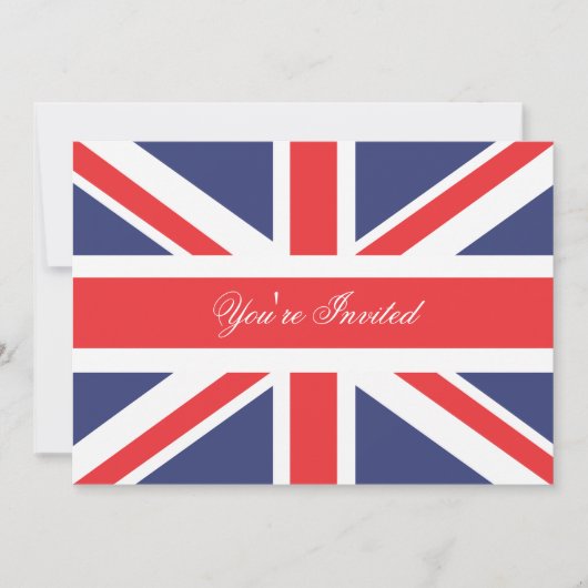 王冠のパーティの招待状を持つロンドンイギリスのコーギー 招待状 (正面)