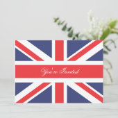 王冠のパーティの招待状を持つロンドンイギリスのコーギー 招待状 (スタンド正面)