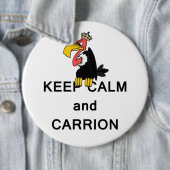 王冠のミームの平静そして腐肉のハゲタカを飼って下さい 缶バッジ (インサイチュ)