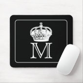 王冠のモノグラム マウスパッド (マウス)