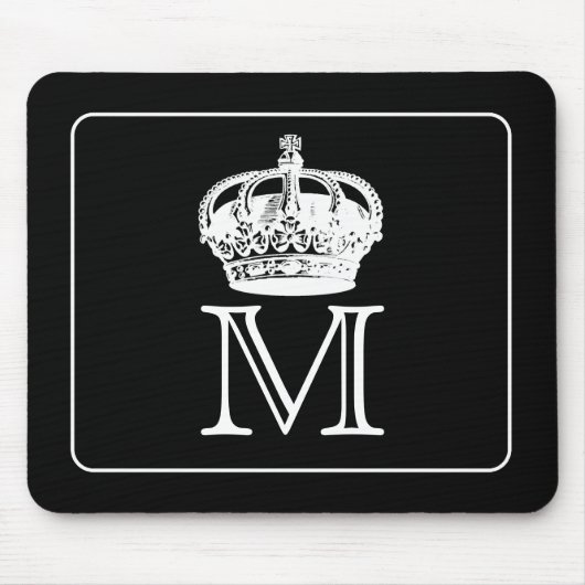 王冠のモノグラム マウスパッド (正面)