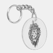 王冠のライオン キーホルダー (正面左)