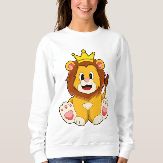 王冠のライオン スウェットシャツ (正面)