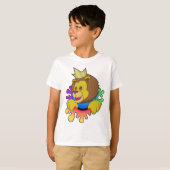 王冠のライオン Tシャツ (正面フル)