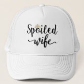 王冠の付いた甘やかされた妻 キャップ (正面)