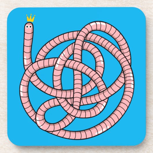 王冠の漫画の虫 コースター (正面)