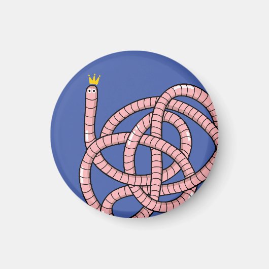 王冠の漫画の虫 マグネット (正面)