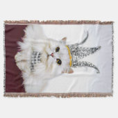 王冠の猫 スローブランケット (正面)