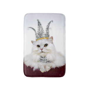 王冠の猫 バスマット