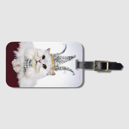 王冠の猫 ラゲッジタグ (正面横)