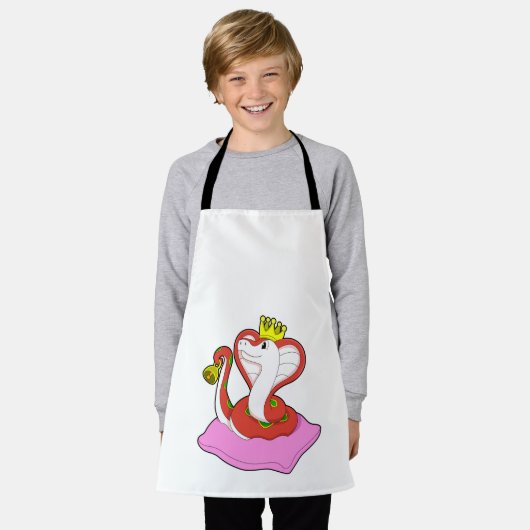 王冠の王としてのヘビ エプロン (着用した状態)