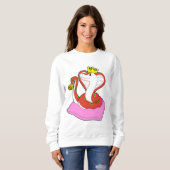 王冠の王としてのヘビ スウェットシャツ (正面フル)