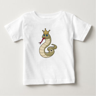 王冠の王としてのヘビ ベビーTシャツ