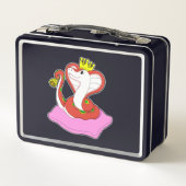 王冠の王としてのヘビ メタルランチボックス (裏面)