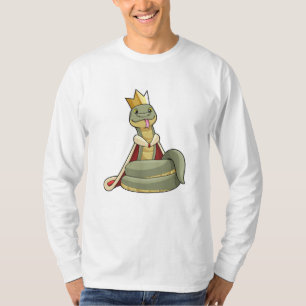 王冠の王としてのヘビ Tシャツ