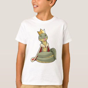 王冠の王としてのヘビ Tシャツ