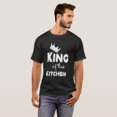 王冠の男とキッチングラフィックの王おもしろい。 Tシャツ (正面フル)