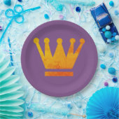王冠の紙皿 ペーパープレート (パーティー)