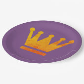 王冠の紙皿 ペーパープレート (アングル)