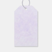 王冠の紫色のドラゴンエレガント ギフトタグ (裏面)