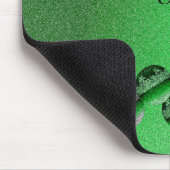 王冠の緑ボール マウスパッド (コーナー)