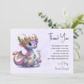 王冠の美しいエレガント竜 サンキューカード (スタンド正面)