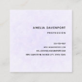 王冠の美しいエレガント竜 スクエア名刺 (裏面)