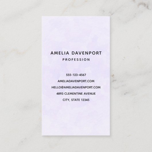 王冠の美しいエレガント竜 名刺 (裏面)