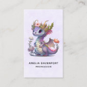 王冠の美しいエレガント竜 名刺 (正面)