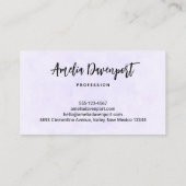 王冠の美しいエレガント竜 名刺 (裏面)