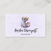 王冠の美しいエレガント竜 名刺 (正面)