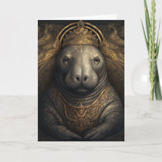 王冠の美しいマナティーすべての行事 カード (正面)