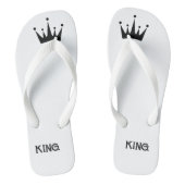 王冠の美しい王冠 – 男性の文字のサンダル ビーチサンダル (フットベッド)