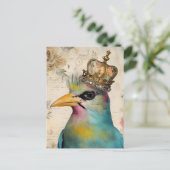 王冠の美しい鳥 ポストカード (スタンド正面)