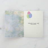 王冠の誕生日のラグドール猫 カード (内部)